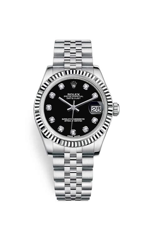 rolex datejust lady quadrante nero|lady datejust.